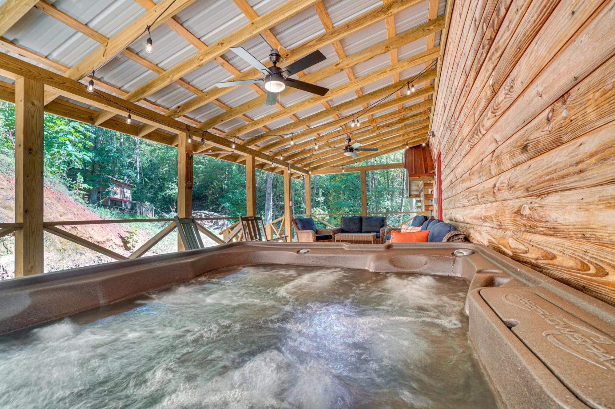 Villa North Georgia Mtn Escape With Hot Tub And Games! à Sautee Nacoochee Extérieur photo